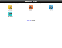 Tablet Screenshot of hummingbirdtaxi.com